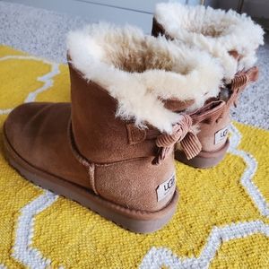 Brown Bailey Bow UGG Boots